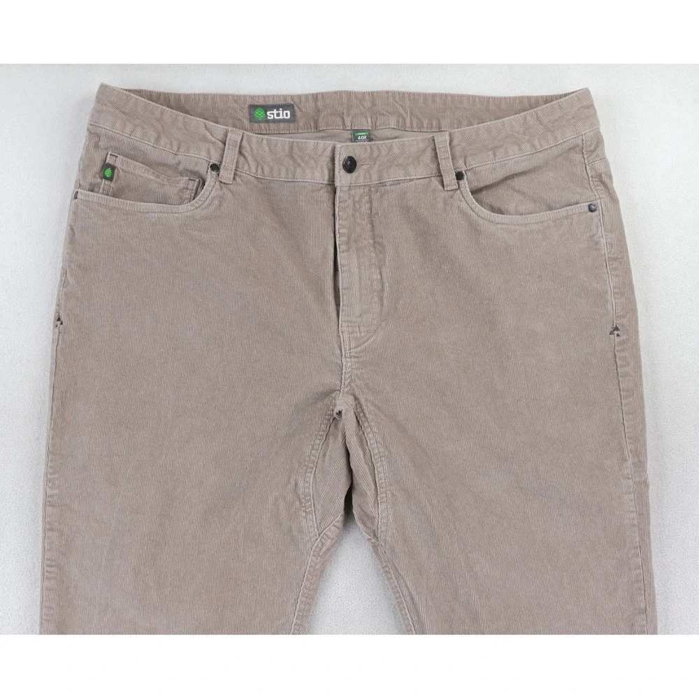 Stio‎ Rivet Cord Corduroy Pants Mens 40x32 Tan Chino Casual 5 Pocket